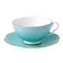 Wedgwood Polka Dot Cup and Saucer, Turquoise